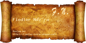 Fiedler Nóra névjegykártya